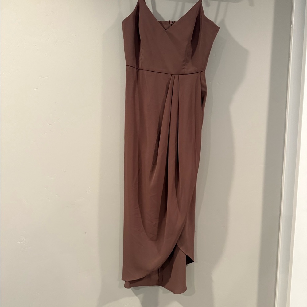 Lulu's Mauve Midi Dress